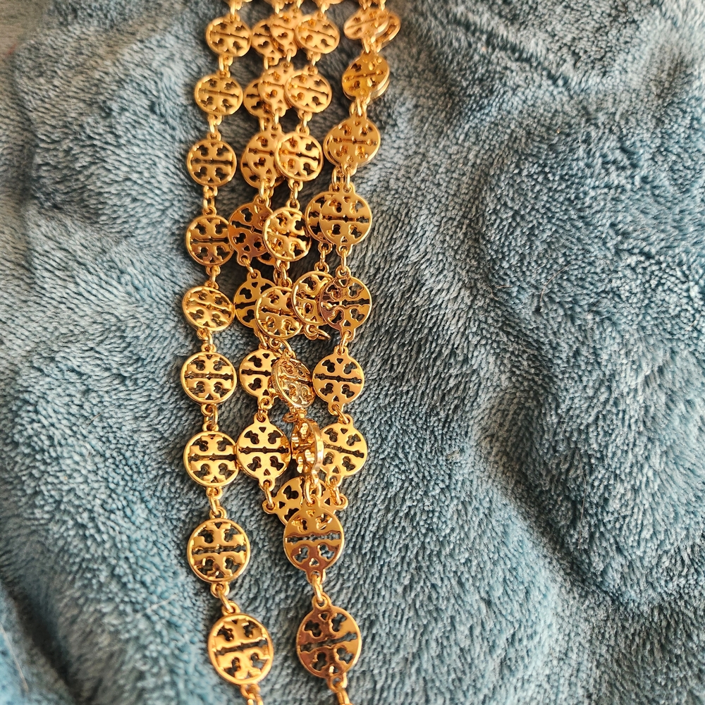 Tory Burch Gold Multi Layered Necklace - Picture 4 of 6